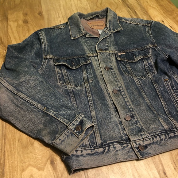 Men’s Levi Strauss Signature Denim Jean Trucker Jacket Western Wash Size Medium - Picture 2 of 11